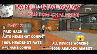 AAJ PANEL GIVEAWAY KARUNGA  FREE FIRE 1V1 CUSTOM CHALENGE  PART 3 [upl. by Einej]