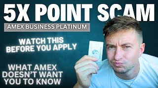 AMEX Platinum 5x Point SCAM EXPLAINED  I Wish I Knew This BEFORE Getting The Business Platinum Card [upl. by Edwina395]