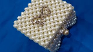 Mini jewellery box tutorial 🥰😍 made by ❤💕 diy tutorials fashion [upl. by Neeloc629]