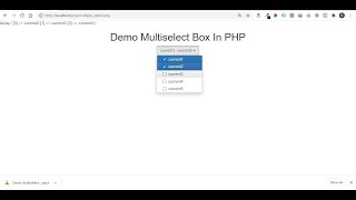 Multiple select dropdown with checkbox in php [upl. by Kaz116]