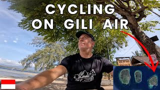 CYCLING ON GILI AIR  LOMBOK  INDONESIA 🇮🇩 [upl. by Savina]