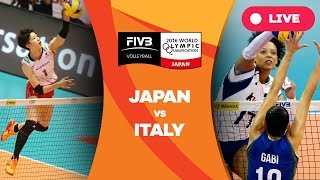 Japan v Italy  2016 Womens World Olympic Qualification Tournament [upl. by Neffirg]