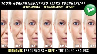 20 Years Younger In 7 Days PROOFExtreme Cellular Rejuvenation With Bionomic Frequencies  RIFE [upl. by Yboc901]