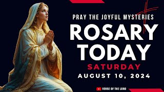 HOLY ROSARY SATURDAY ❤️ Rosary Today  August 10 ❤️ Joyful Mysteries [upl. by Iy]