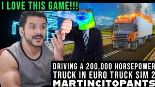 Driving a 200000 Horsepower Truck in Euro Truck Sim 2  CG Reacts [upl. by Abihsat14]