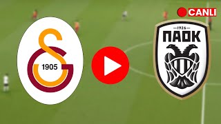 🔴GALATASARAY PAOK AVRUPA LİGİ MAÇI CANLI İZLE EFOOTBALL [upl. by Nnylorac]