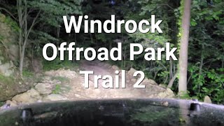 Trail 2 at Windrock Offroad Park in a Jeep Wrangler [upl. by Anyel]