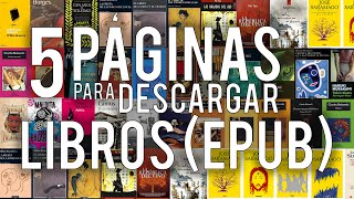 LAS 5 MEJORES PÁGINAS PARA DESCARGAR LIBROS GRATIS ePub  CleTutoz [upl. by Colyer73]