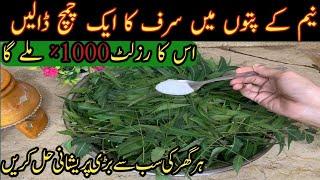 Put detergent in Neem leaves after the results you will be shocked Amazing kitchen tips and tricks [upl. by Laehcym43]