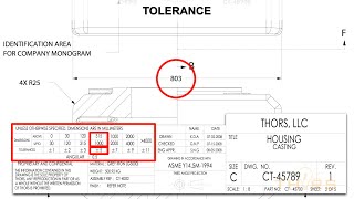 Examples of Determining the Tolerance on an Engineering Drawing  ED Fundamentals Course Preview [upl. by Ahsien]