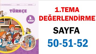 Dostluk Metni 3Sınıf Türkçe Ders Kitabı 1 Tema Sayfa 50 51 52 Cevapları [upl. by Retxed]