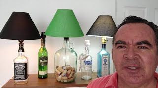 VIDEO 19 quotLÁMPARA DE ESCRITORIO BOTELLAS DE VIDRIOquot [upl. by Canning681]