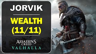 Jorvik All Wealth Locations  GearArmor Chests  Assassins Creed Valhalla [upl. by Crandell]