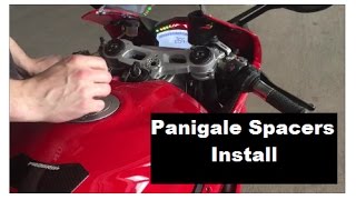 DUCATI 959 Panigale Spacers Install [upl. by Caputto]