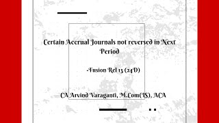 Real time Client Production Support Issues GL4 Certain Accrual Journals not reversed [upl. by Abernathy]