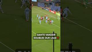 DANTE VANZEIR DOUBLES OUR LEAD 💥  NYCFC 02 RBNY  New York Red Bulls Highlights soccer shorts [upl. by Samid]