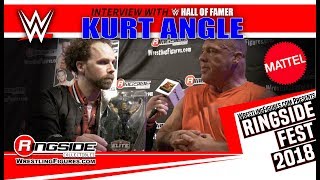 Ringside Fest 2018 WWE HALL OF FAMER KURT ANGLE INTERVIEW [upl. by Weir]