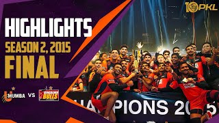 PKL Season 2 Final Highlights U Mumba vs Bengaluru Bulls  Watch 1000th Panga on January 15 [upl. by Anivad]