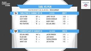 Tarleton CC Sunday 1st XI v Penwortham CC Sunday XI [upl. by Annohsat]