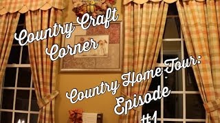 Country Home Tour Series Episode 1  Family Room Kitchen Laundry Room Mud Room amp Powder Room [upl. by Aral]