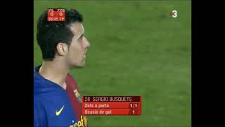 Sergio Busquets Midfield Masterclass I vs Villarreal I La Liga 0809 [upl. by Schnapp]