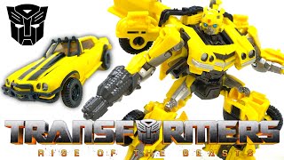 Transformers Studio Series 100 RISE OF THE BEASTS Deluxe Class BUMBLEBEE Review [upl. by Navek]