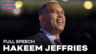 FULL SPEECH Hakeem Jeffries speaks at the DNC [upl. by Neliac]