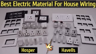 Ghar ke liye sabse badiya bijali fitting ka saamn konsa hai  Havells vs Hosper YKElectrical [upl. by Dorrie]