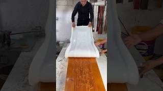 Process of using silicone gel for polishing house doors [upl. by Russ769]