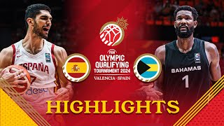 Final Spain 🇪🇸 vs Bahamas 🇧🇸  Highlights  FIBA OQT 2024 Spain [upl. by Cosenza]