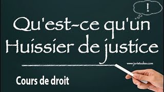 Les Métiers du Droit  Huissier de justice [upl. by Haldis464]