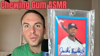 ASMR Gum Chewing amp Sports Cards [upl. by Aeduj]