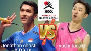 jonatan christie ina vs yushi tanaka jpn  ms  R32 KUMAMOTO MASTERS 2024 [upl. by Hutt]