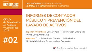 02 Informes de contador público y prevención del lavado de activos  Económicas UBA [upl. by Anna-Maria895]