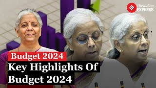 Union Budget 202425 Key Highlights And Major Announcements In First Budget Of Modi’s Third Term [upl. by Negroj488]