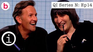 QI Series N Episode 14 FULL EPISODE  With Noel Fielding Colin Lane amp Sarah Millican [upl. by Yorgerg]