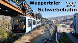 Wuppertaler Schwebebahn  Suspension Railway  Wuppertal  WSW  VRR  Germany  2022 [upl. by Suiravaj]