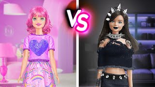 ONE COLOR CHALLENGE  Doll Makeovers and Yummy Food Challenges by 123 GO Galaxy [upl. by Siver]