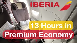 Premium Economy on Iberias Longest Flight  Review on Madrid to Santiago [upl. by Rauscher]