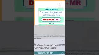 Diclofenac sodium paracetamolserratiopeptidase tab used Hindi [upl. by Haidabej]