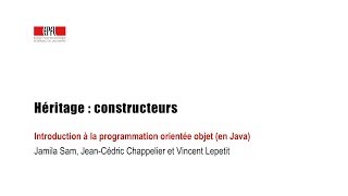 Héritage  constructeurs [upl. by Losse]