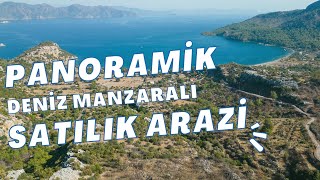 PANORAMİK DENİZ MANZARALI YATIRIMLIK ARAZİ  Marmaris Satılık Arazi [upl. by Aizahs]