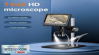 INSKAM 331A 1600X 12MP HDMI USB Digital Microscope Camera 7quot LCD Screen Review [upl. by Draneb]