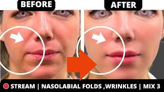 🛑SUBTITLES  LIFT SMILE LINES  NASOLABIAL FOLDS  WITH FACE YOGA  JOWLS CHEEKS DOUBLE CHIN EYES [upl. by Anairo433]