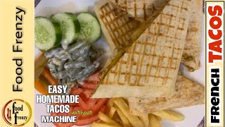 FRENCH TACOS Recipe  How to Make Homemade l طاكوس فرنسي  TACOS MAISON l How to make Taco bread [upl. by Shelah]