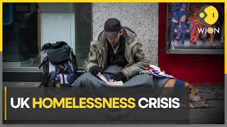 UK homelessness crisis spirals out of control over 40000 households lost home last year  WION [upl. by Audley]