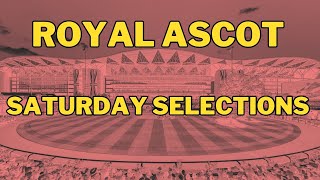 ROYAL ASCOT 2024 TIPS DAY 5  SATURDAY 22 JUNE horseracing horseracingtips royalascot [upl. by Arodaeht855]