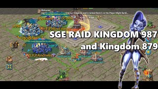 Lords Mobile  K987 amp K879 INVADE FROM SGE AND FRIENDS [upl. by Hearsh]