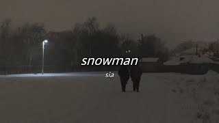 sia  snowman slowed  reverb with lyrics [upl. by Niamreg193]