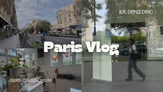 paris vlog 2  café nuage ders çalışmaya çalışıyorum [upl. by Felipe]